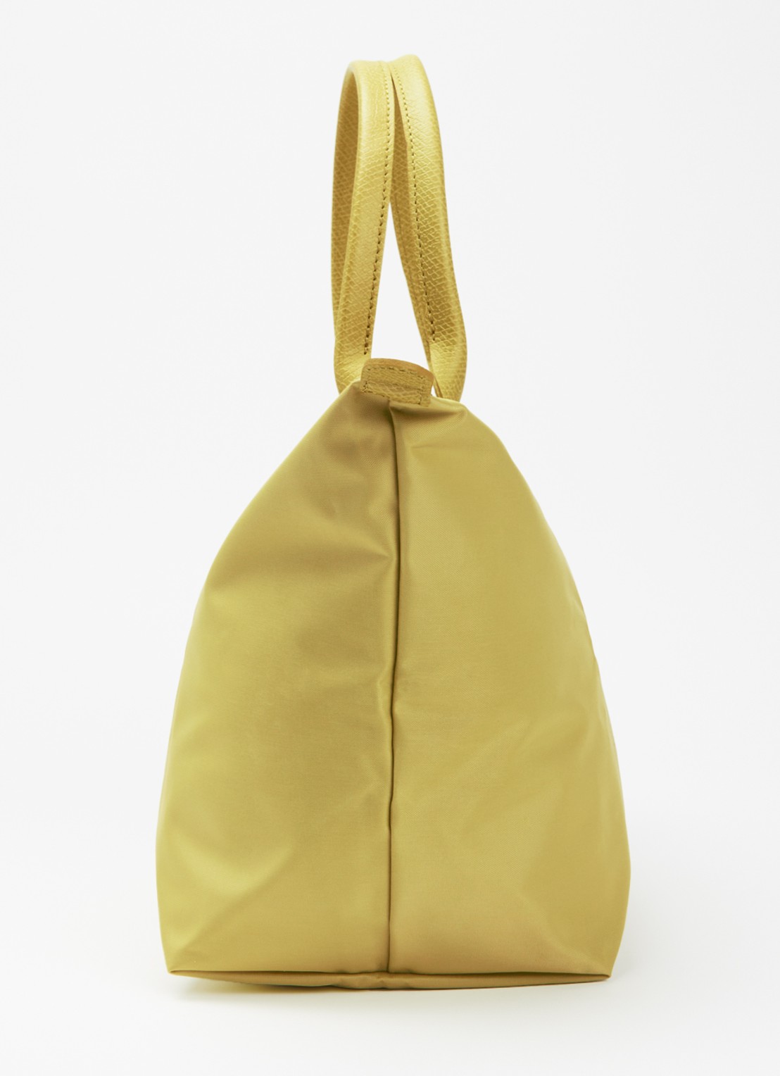 Longchamp Le Pliage One handtas L met leren details - detail 3 lindegroen