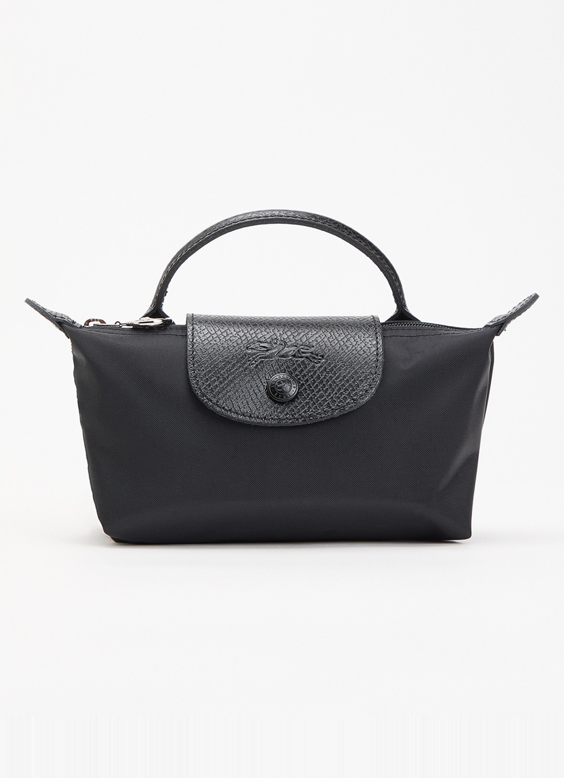 Longchamp Le Pliage One handtas met leren details - voorkant zwart
