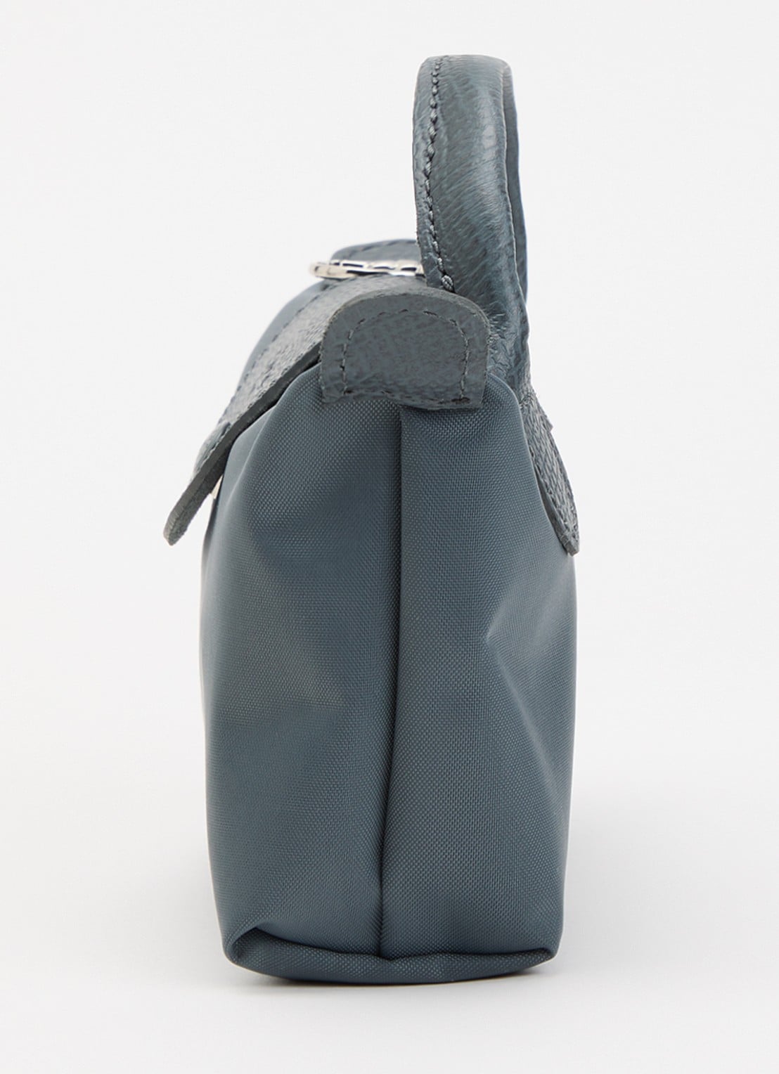 Longchamp Le Pliage One handtas met leren details - detail 2 antraciet