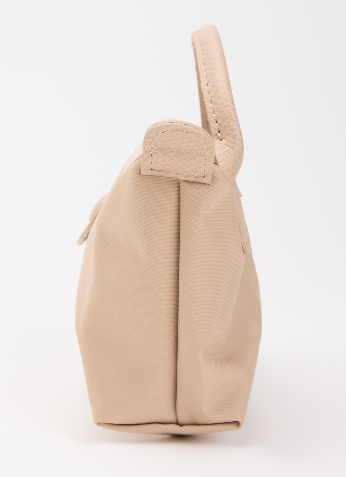 Longchamp Le Pliage One handtas met leren details - detail 5 beige