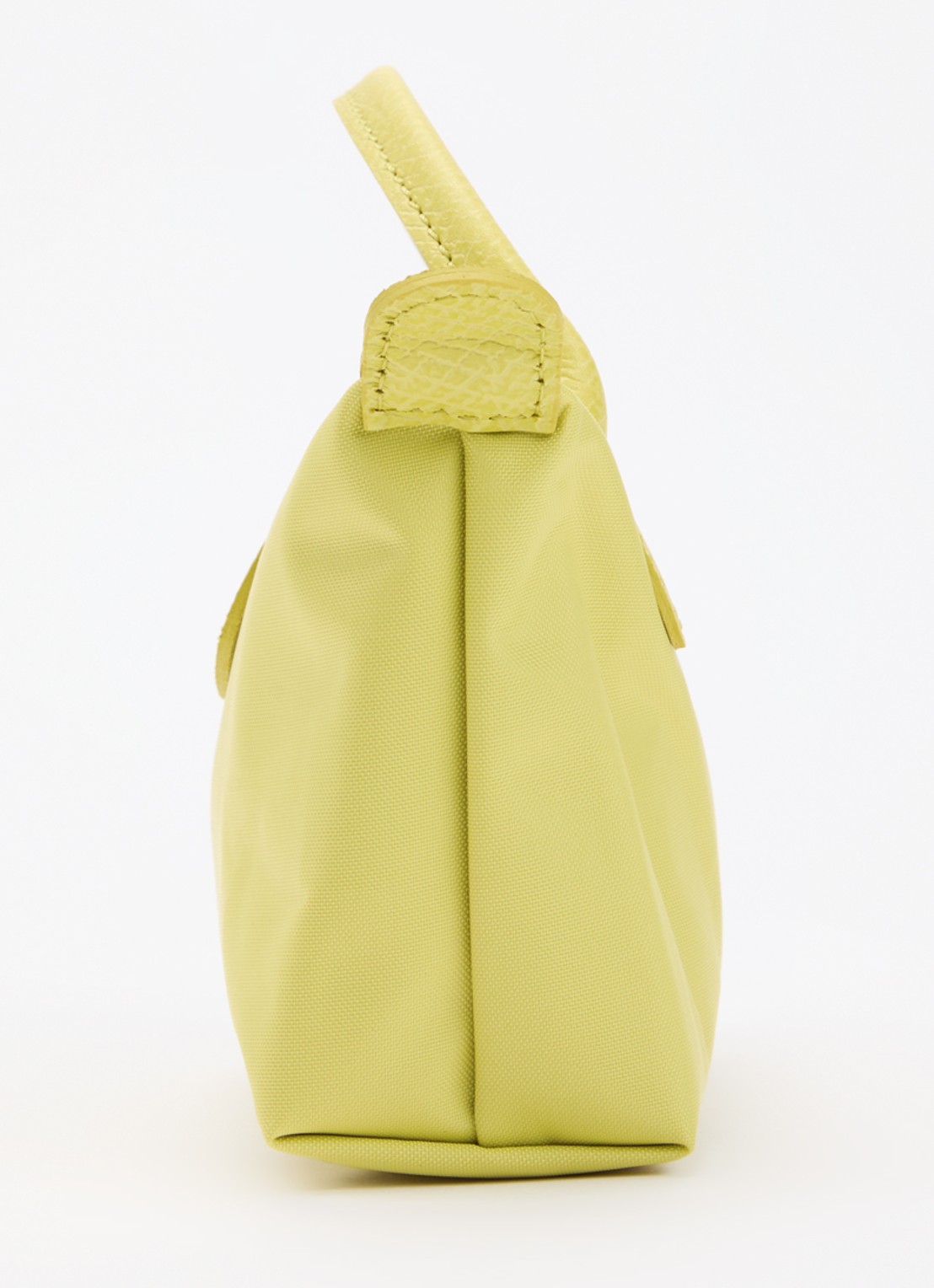 Longchamp Le Pliage One handtas met leren details - detail 4 lime