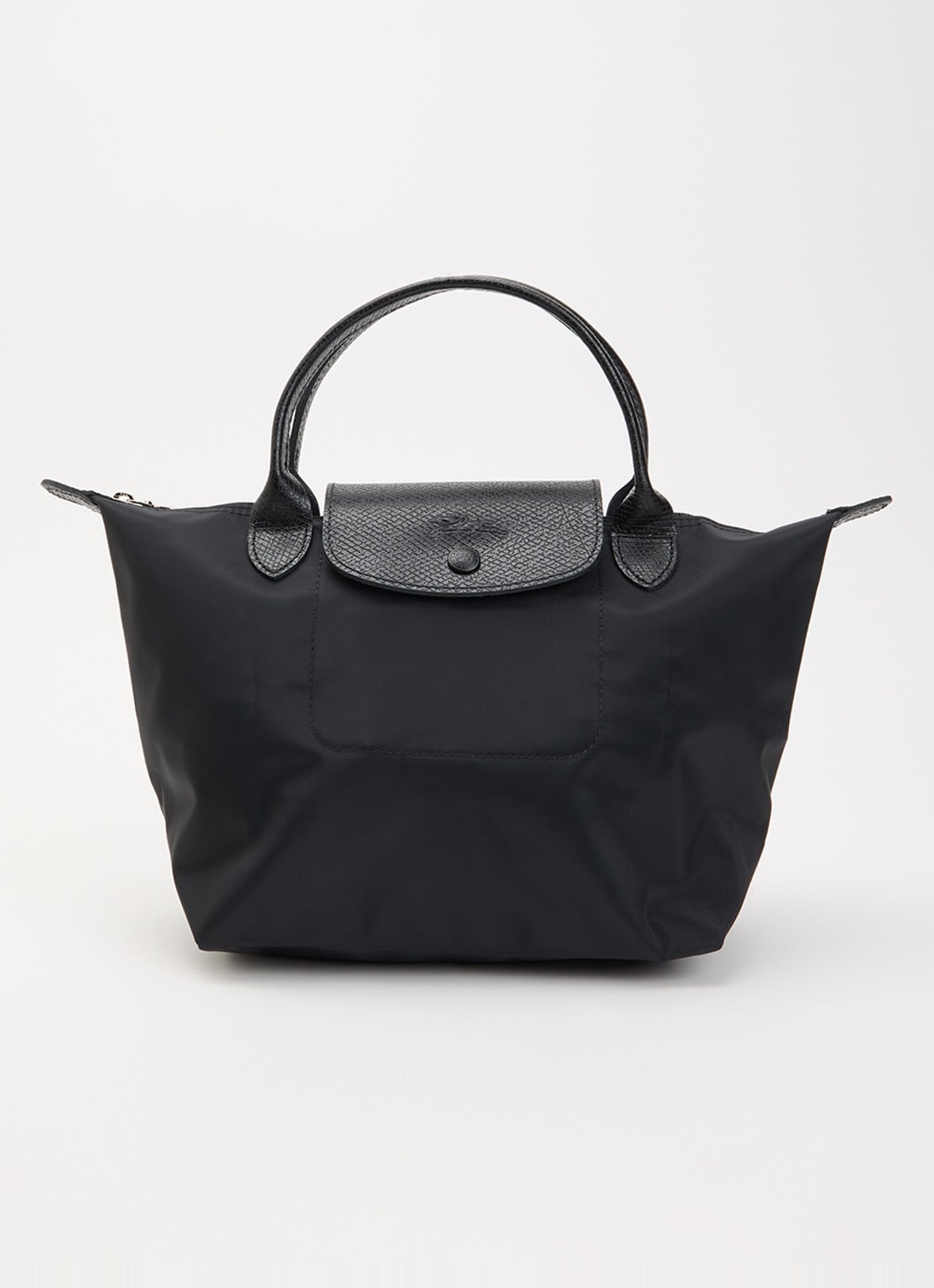 Longchamp Le Pliage One handtas S met leren details - voorkant zwart