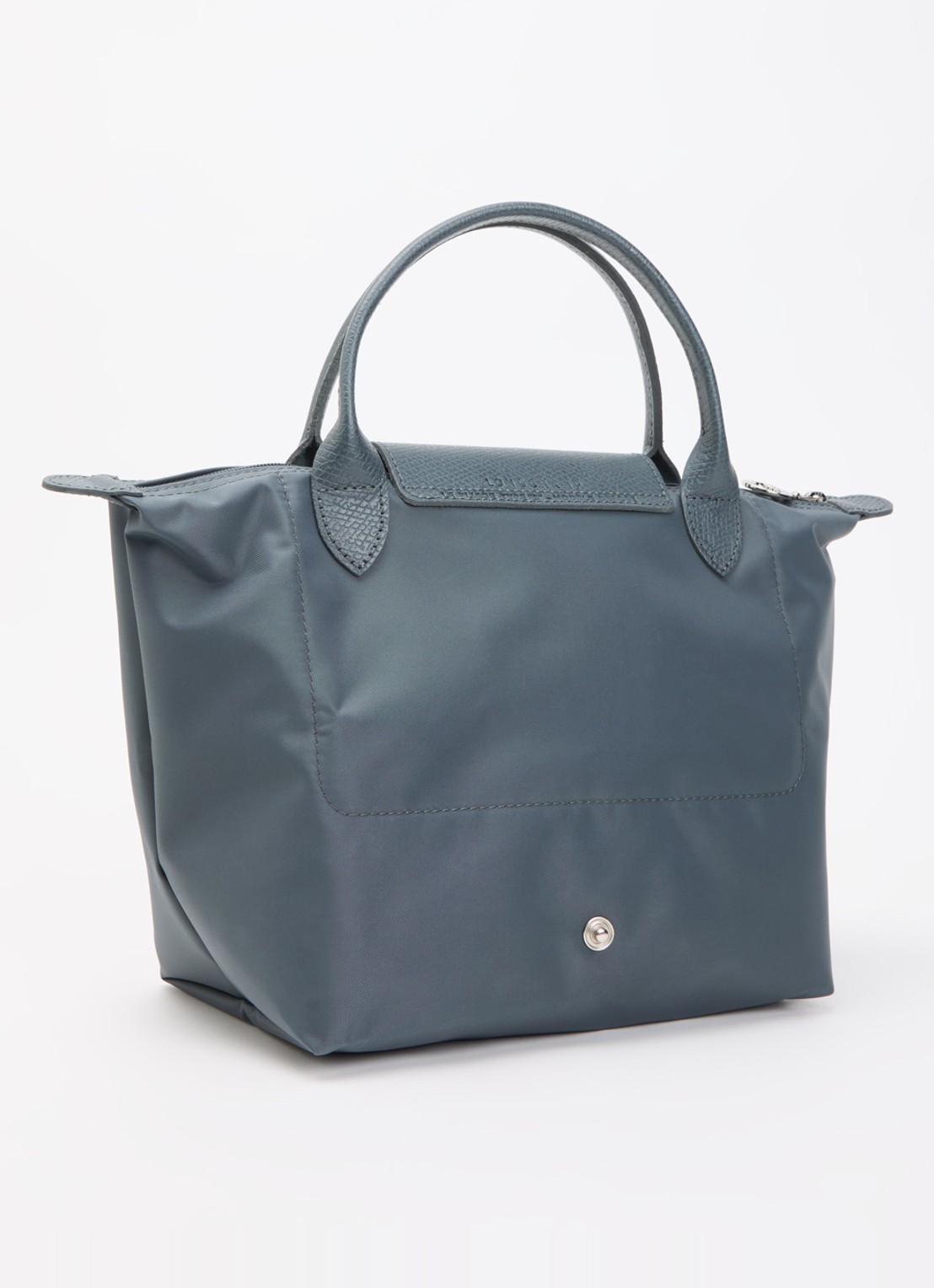 Longchamp Le Pliage One handtas S met leren details - achterkant antraciet