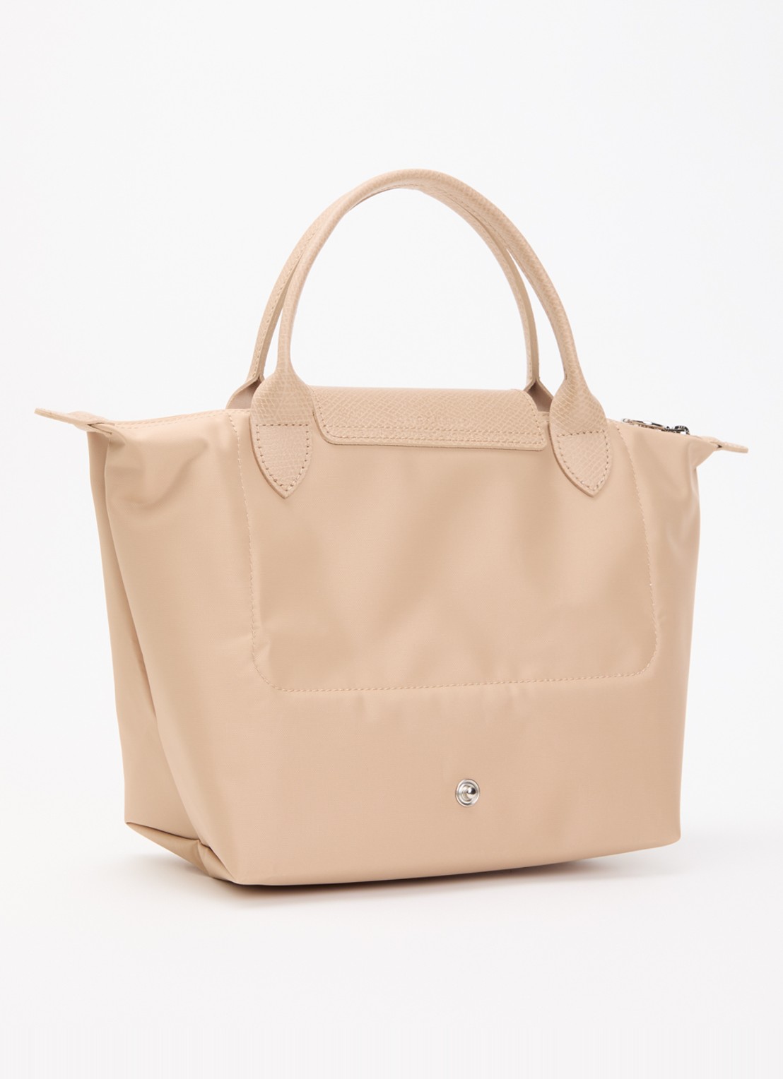 Longchamp Le Pliage One handtas S met leren details - achterkant 3 beige