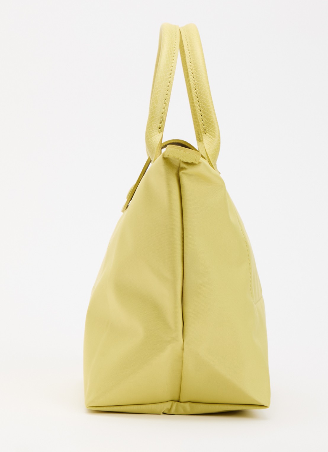Longchamp Le Pliage One handtas S met leren details - detail 5 lime