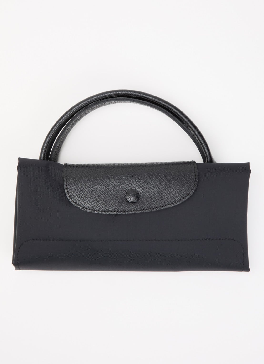 Longchamp Le Pliage One reistas L met leren details - detail 5 zwart
