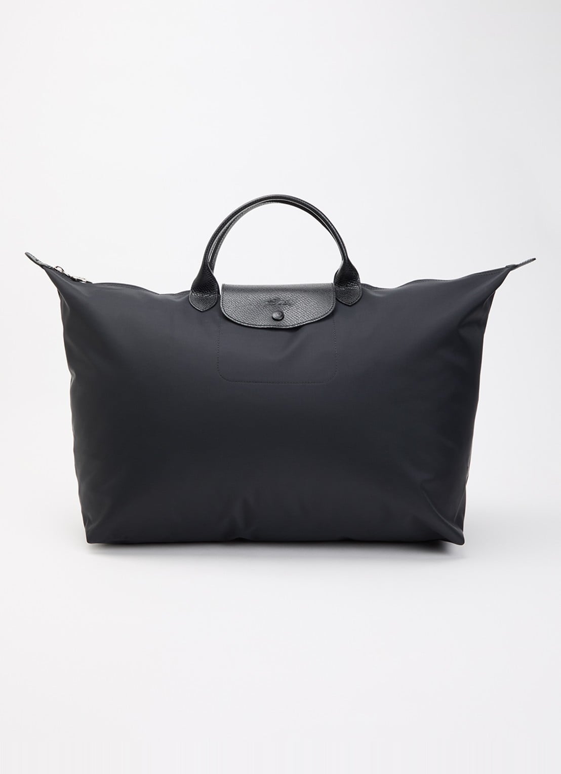 Longchamp Le Pliage One reistas L met leren details - voorkant zwart