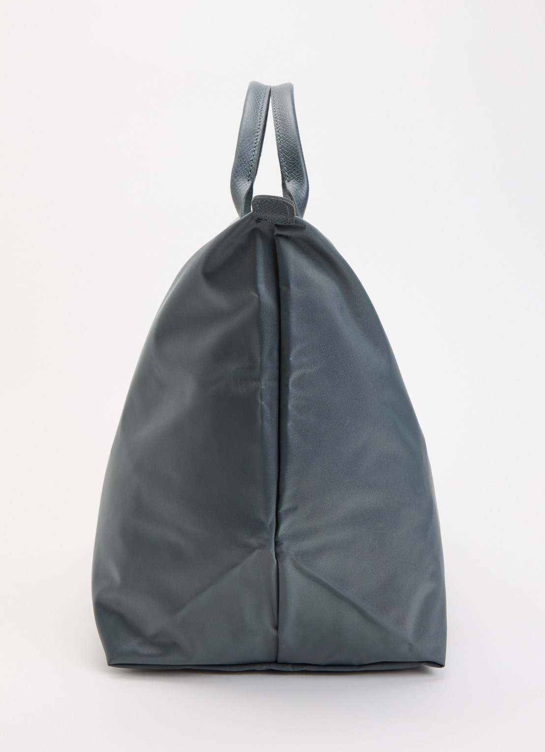 Longchamp Le Pliage One reistas L met leren details - detail 2 staalblauw