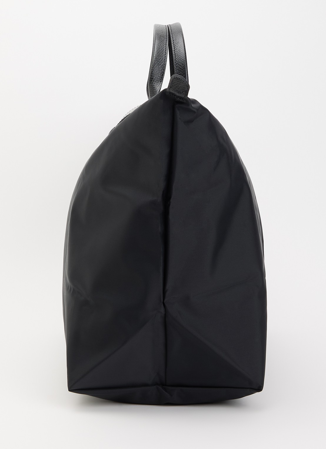 Longchamp Le Pliage One reistas XL met leren details - detail 4 zwart
