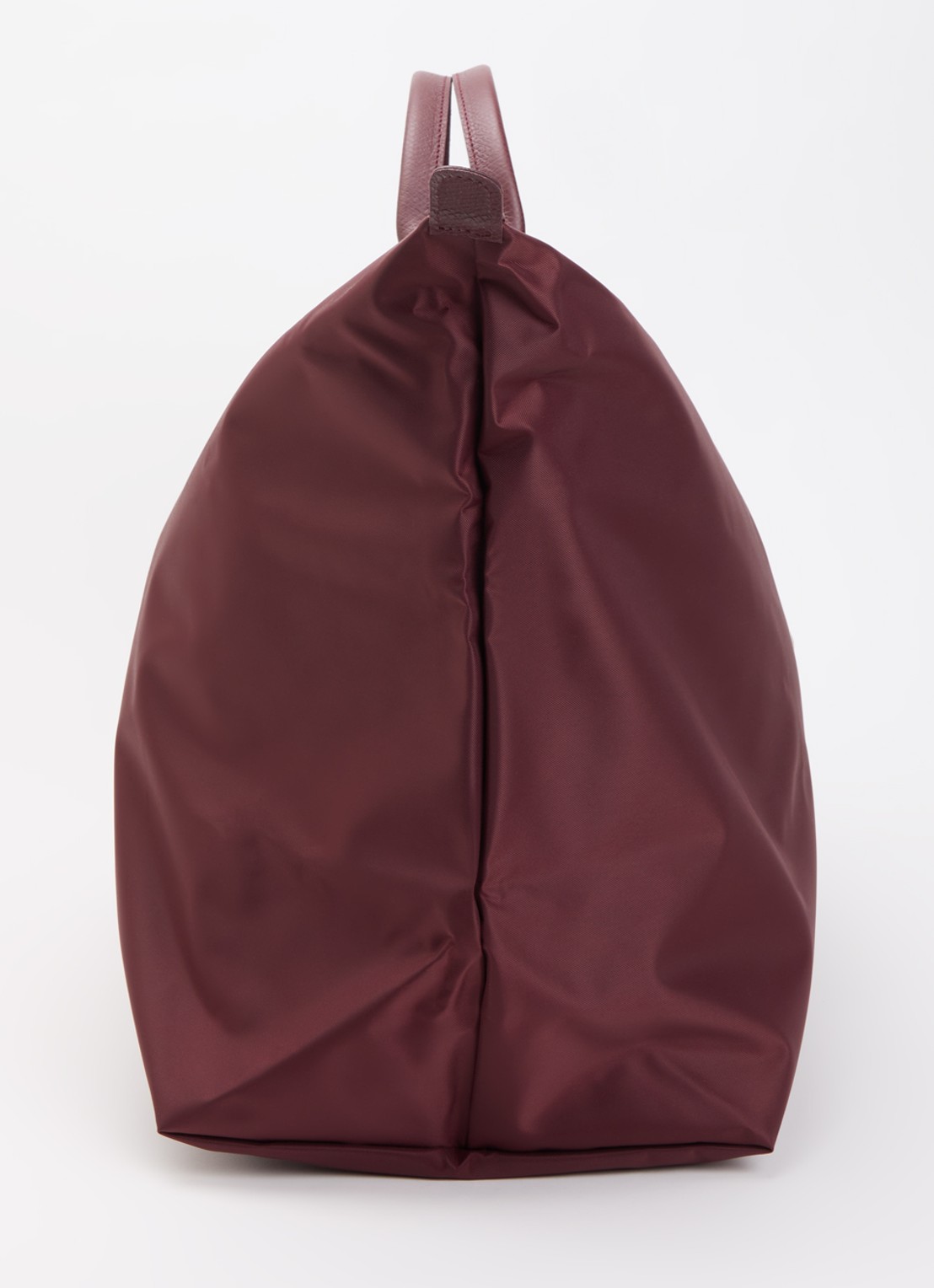 Longchamp Le Pliage One reistas XL met leren details - detail 5 bordeauxrood