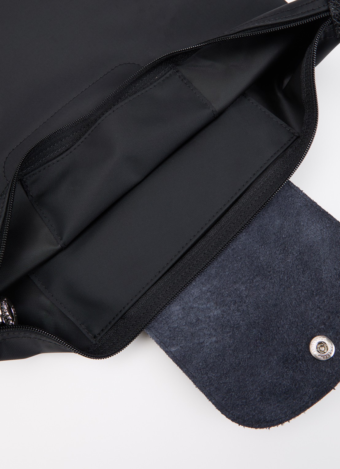 Longchamp Le Pliage One rugzak M met leren details - detail 3 zwart