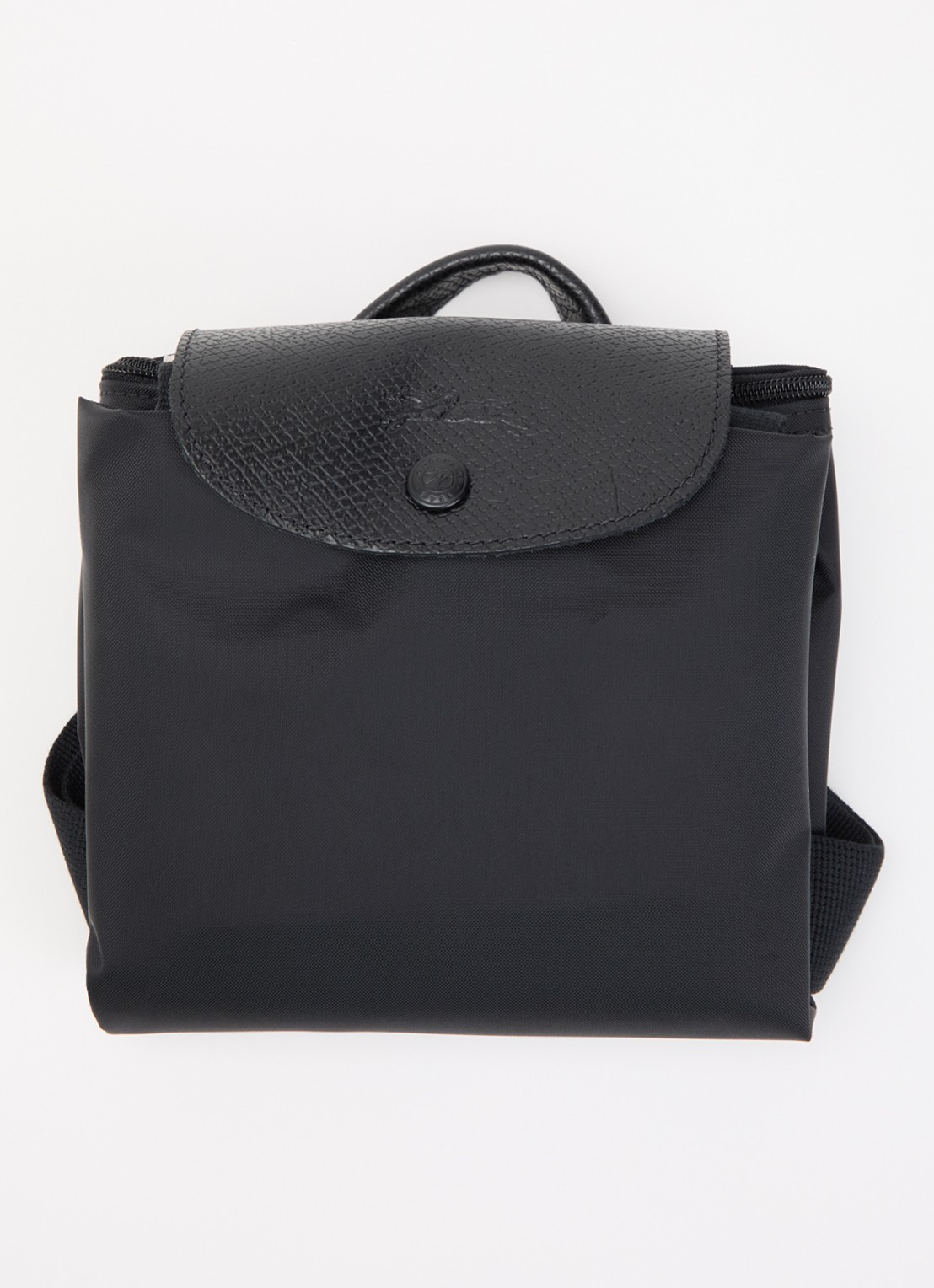 Longchamp Le Pliage One rugzak M met leren details - detail 4 zwart
