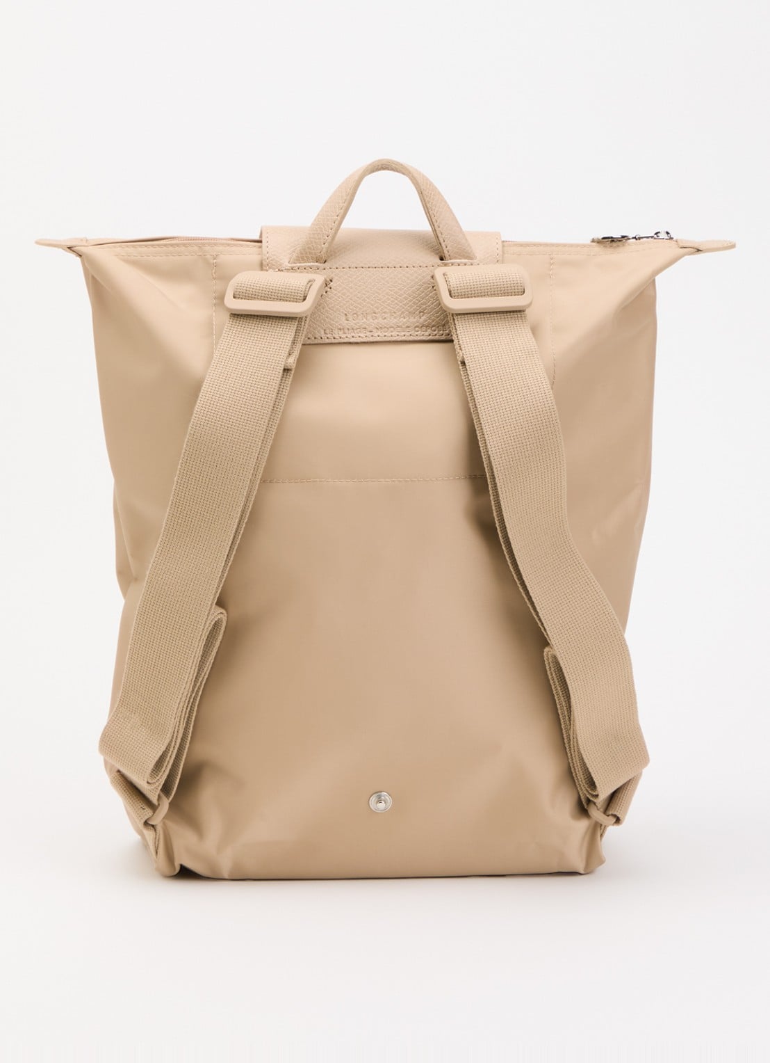 Longchamp Le Pliage One rugzak M met leren details - achterkant 3 camel
