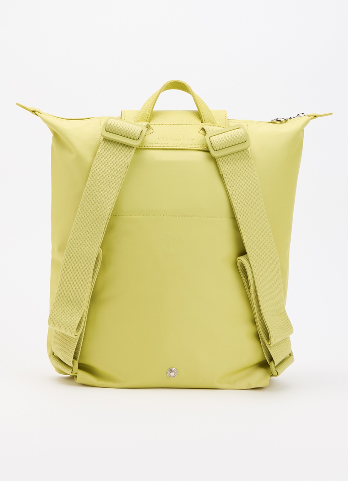 Longchamp Le Pliage One rugzak M met leren details - achterkant 3 groen