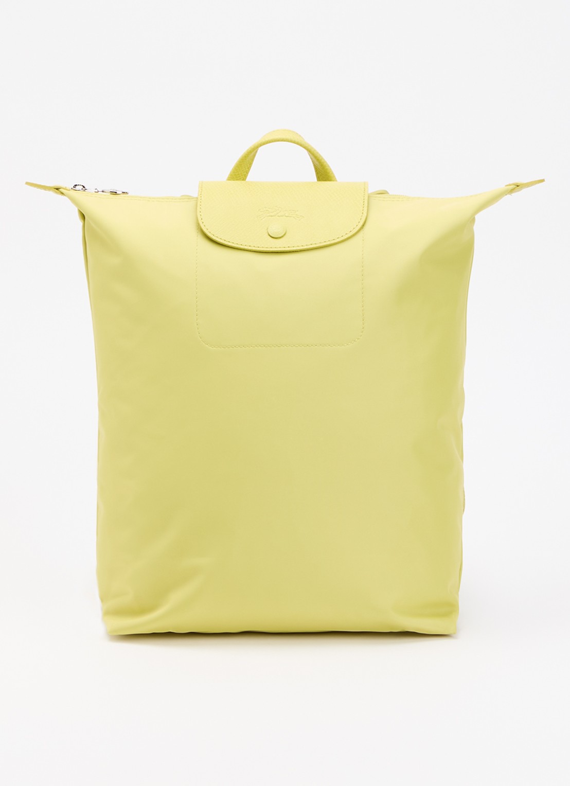 Longchamp Le Pliage One rugzak M met leren details - voorkant 4 groen