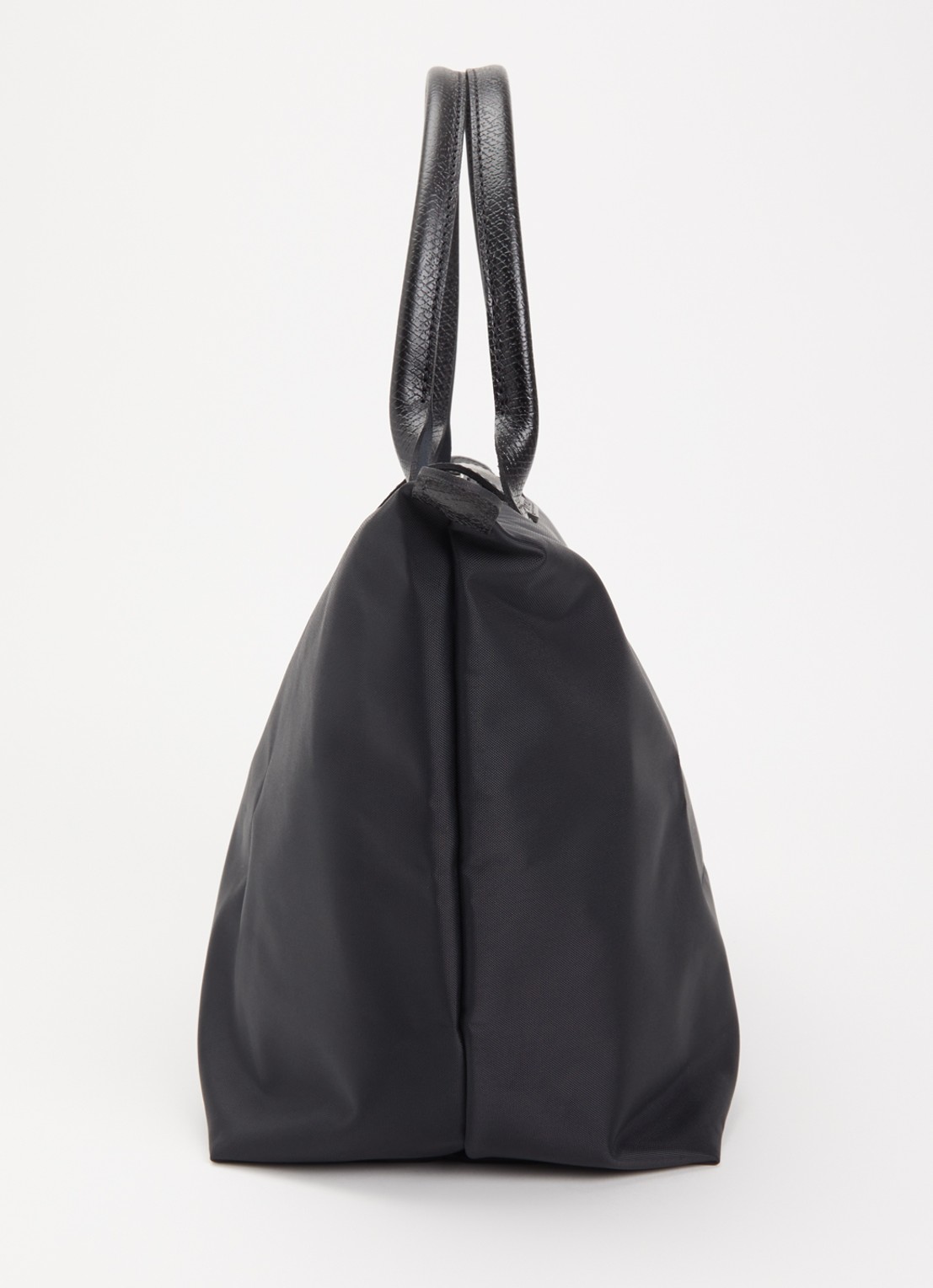 Longchamp Le Pliage One schoudertas L met leren details - detail 3 zwart