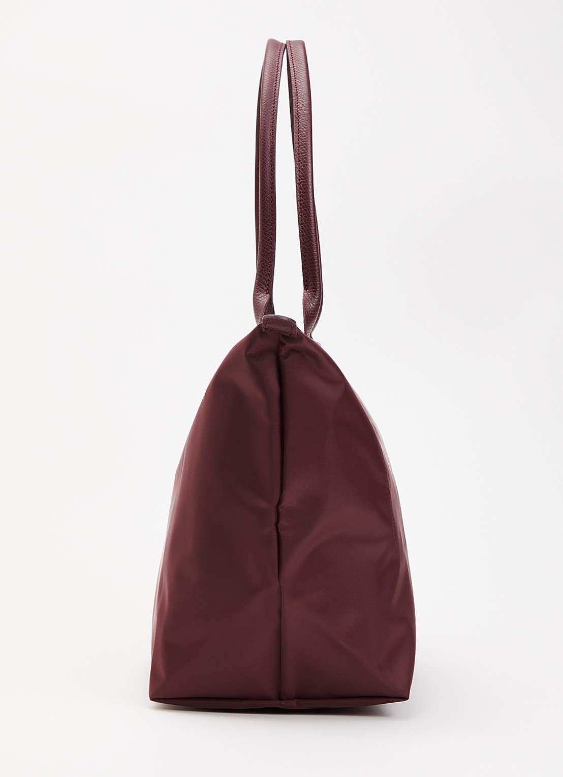 Longchamp Le Pliage One schoudertas L met leren details - detail 5 bordeauxrood