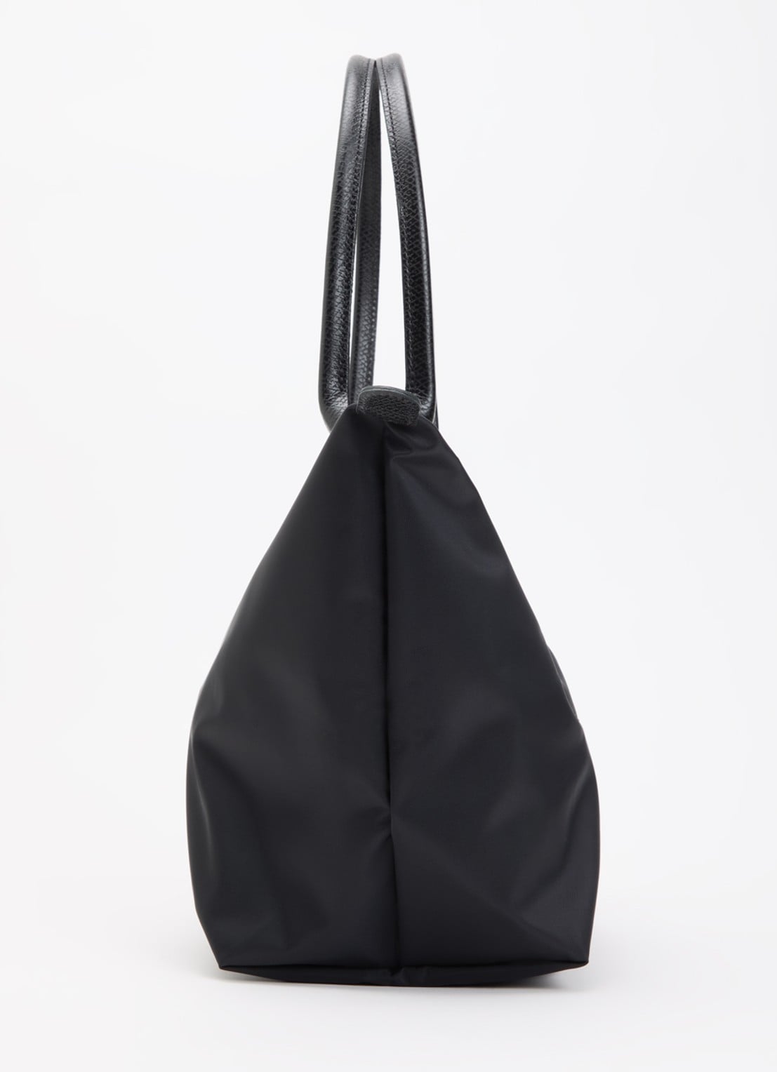 Longchamp Le pliage One schoudertas M met details van leer - detail 4 zwart