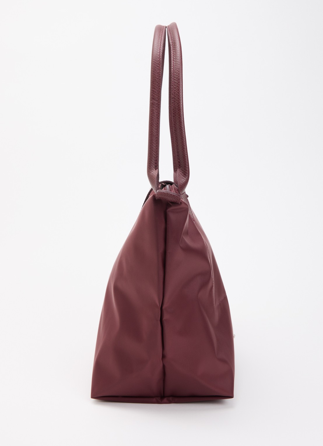 Longchamp Le pliage One schoudertas M met details van leer - detail 5 aubergine