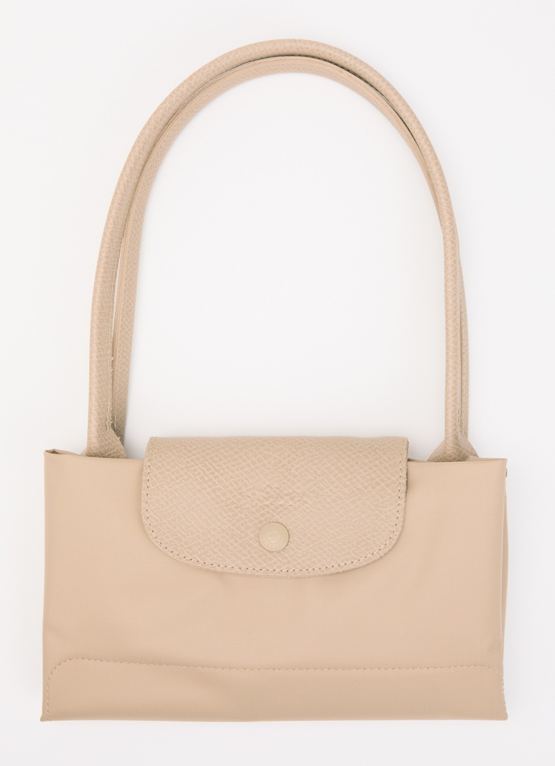 Longchamp Le pliage One schoudertas M met details van leer - detail 6 beige