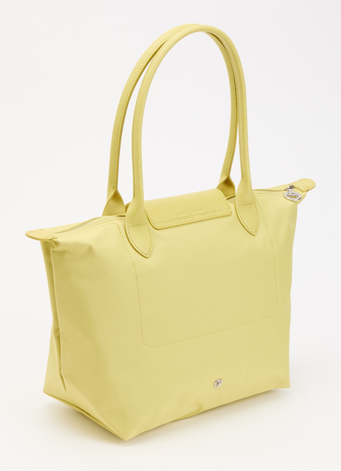 Longchamp Le pliage One schoudertas M met details van leer - achterkant 7 lindegroen
