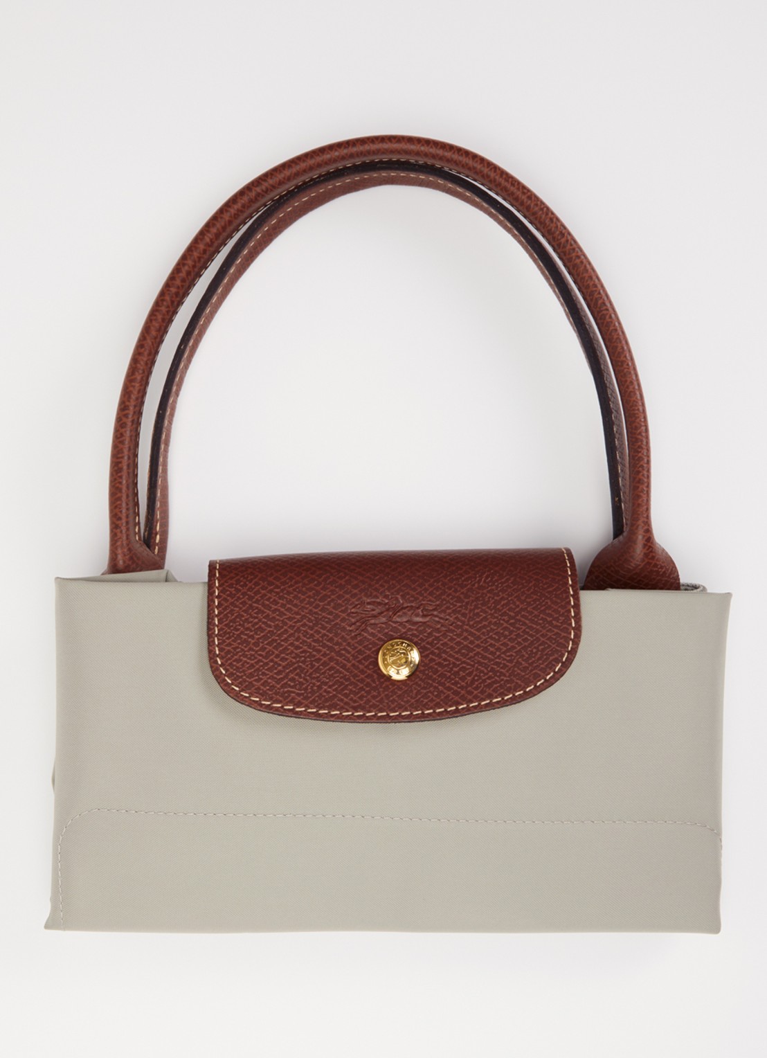 Longchamp Le Pliage Original handtas L met leren details - detail 3 taupe
