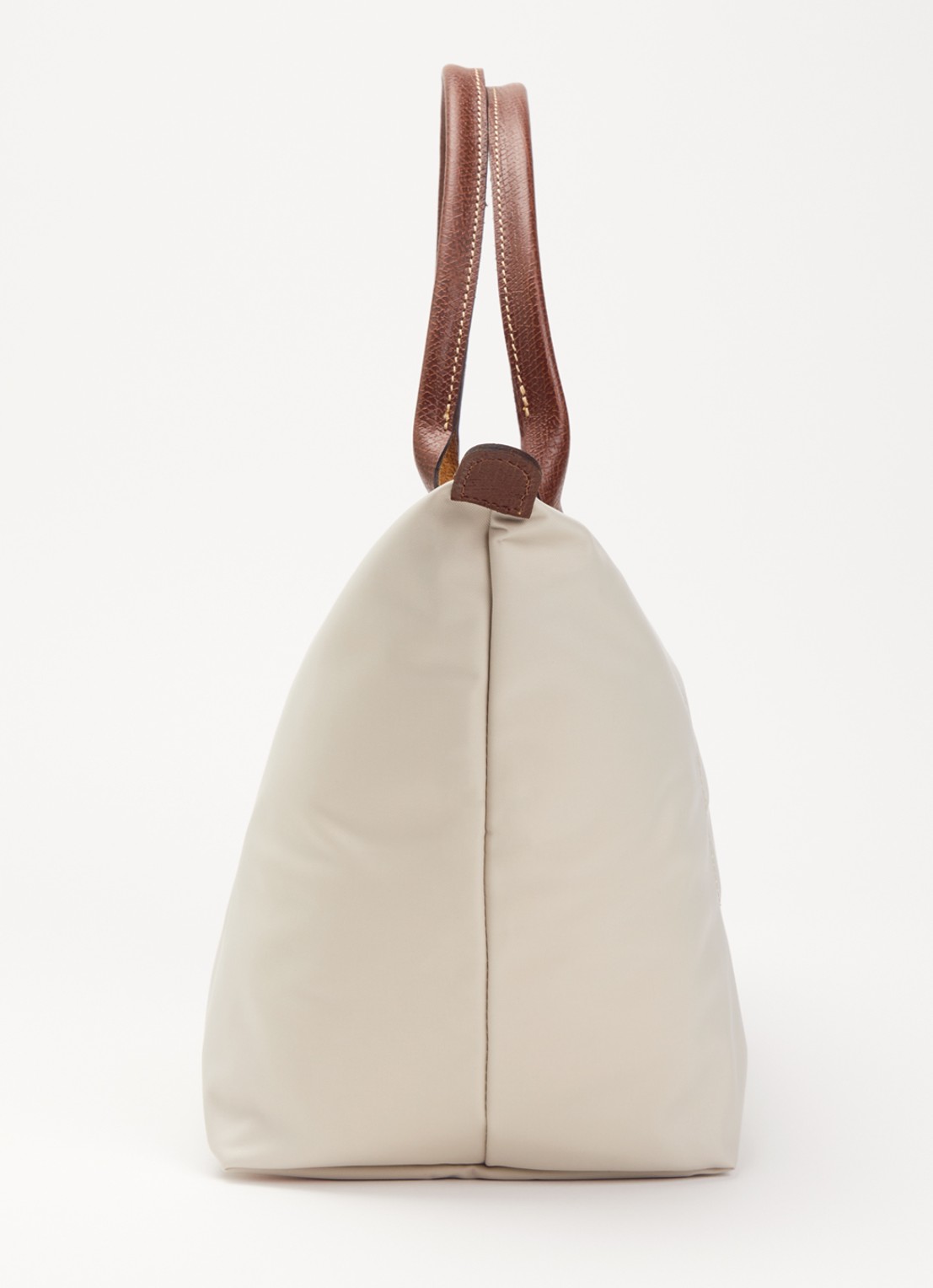 Longchamp Le Pliage Original handtas L met leren details - detail 3 ivoor