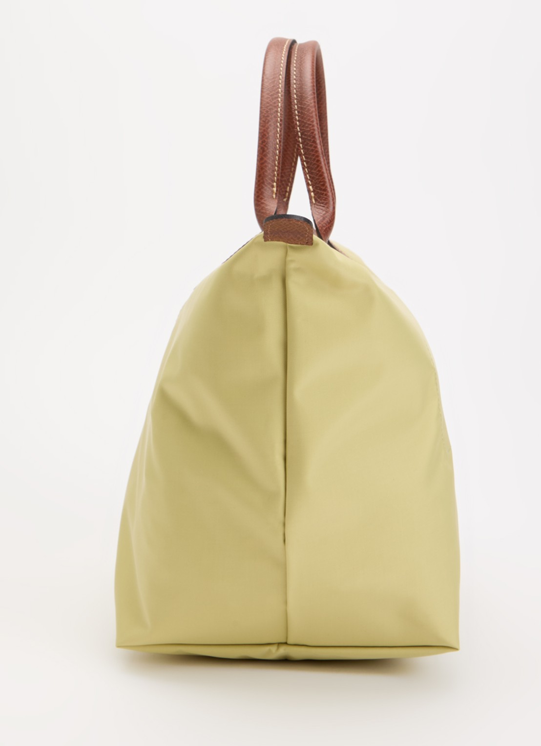 Longchamp Le Pliage Original handtas M met leren details - detail 5 mosgroen