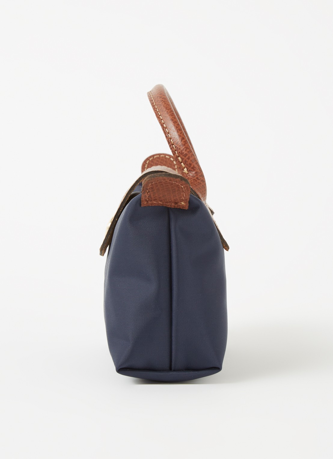 Longchamp Le Pliage Original handtas met leren details - detail 2 blauw