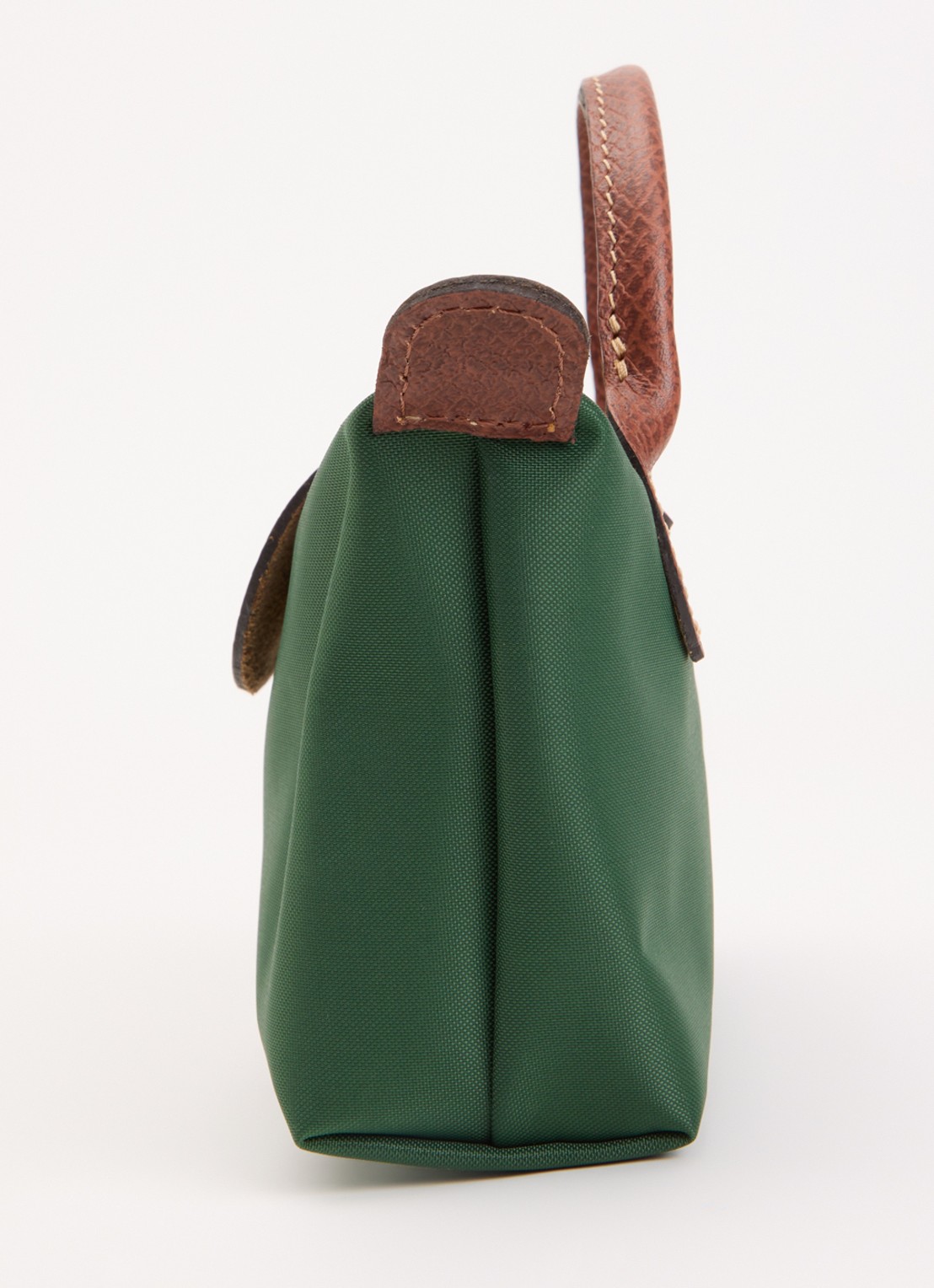 Longchamp Le Pliage Original handtas met leren details - detail 5 donkergroen