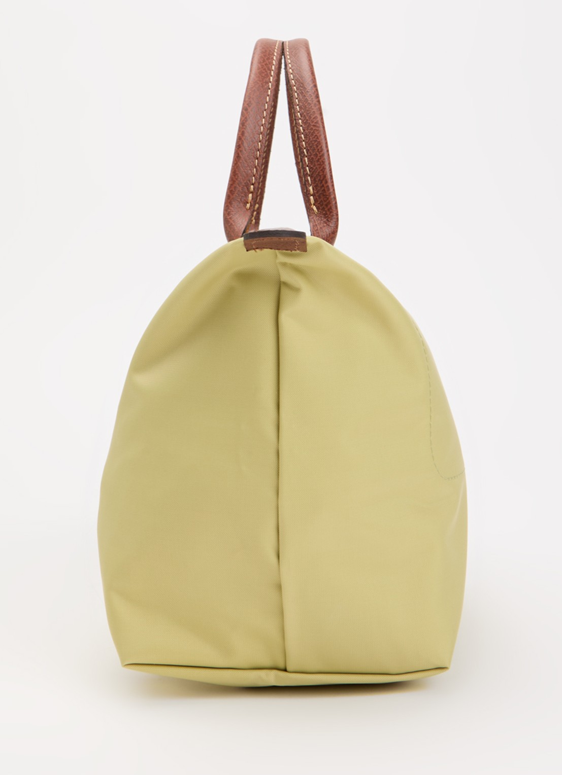 Longchamp Le Pliage Original handtas S met leren details - detail 2 mosgroen