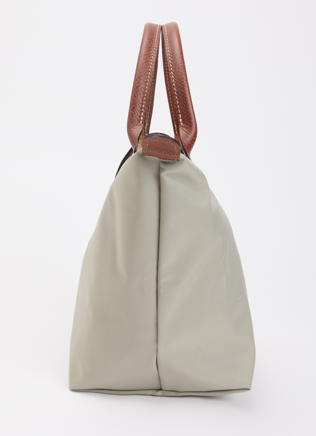 Longchamp Le Pliage Original handtas S met leren details - detail 5 donkergrijs