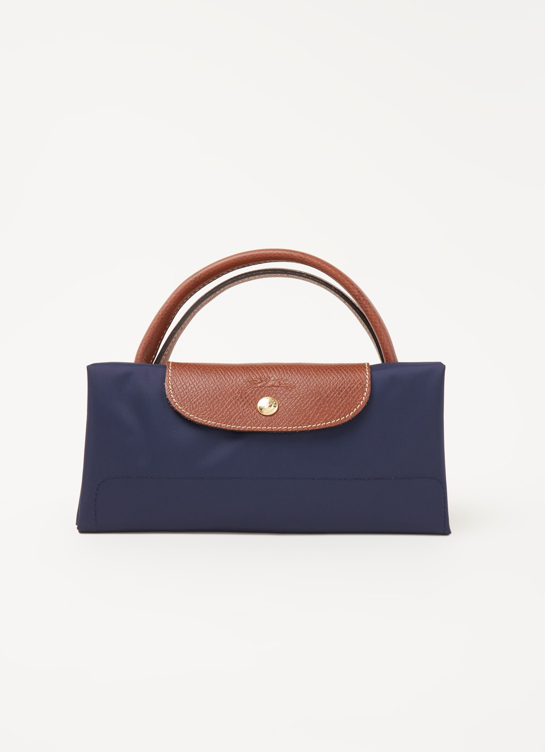 Longchamp Le Pliage Original reistas L met leren details - detail 6 donkerblauw