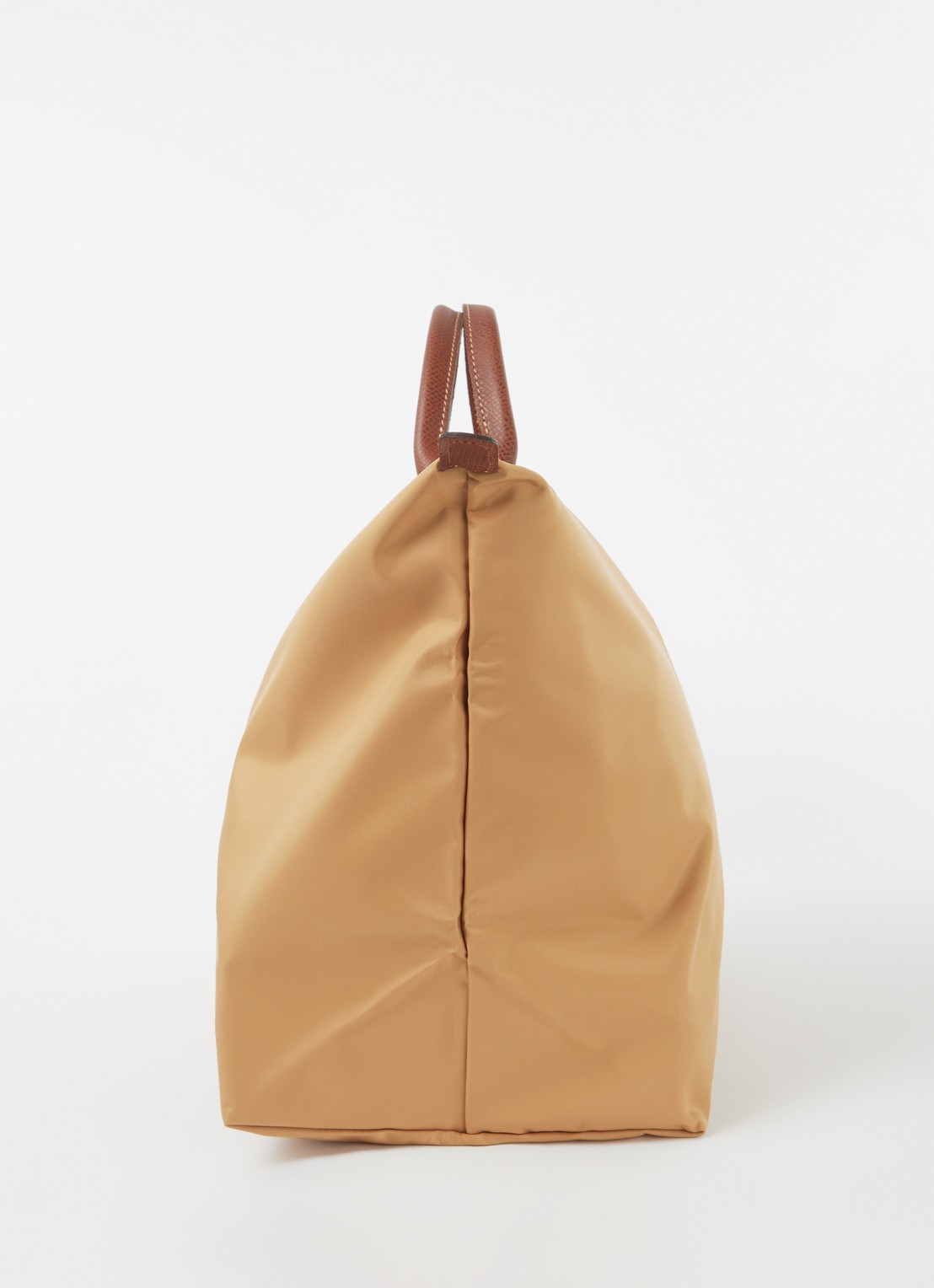 Longchamp Le Pliage Original reistas L met leren details - detail 2 camel