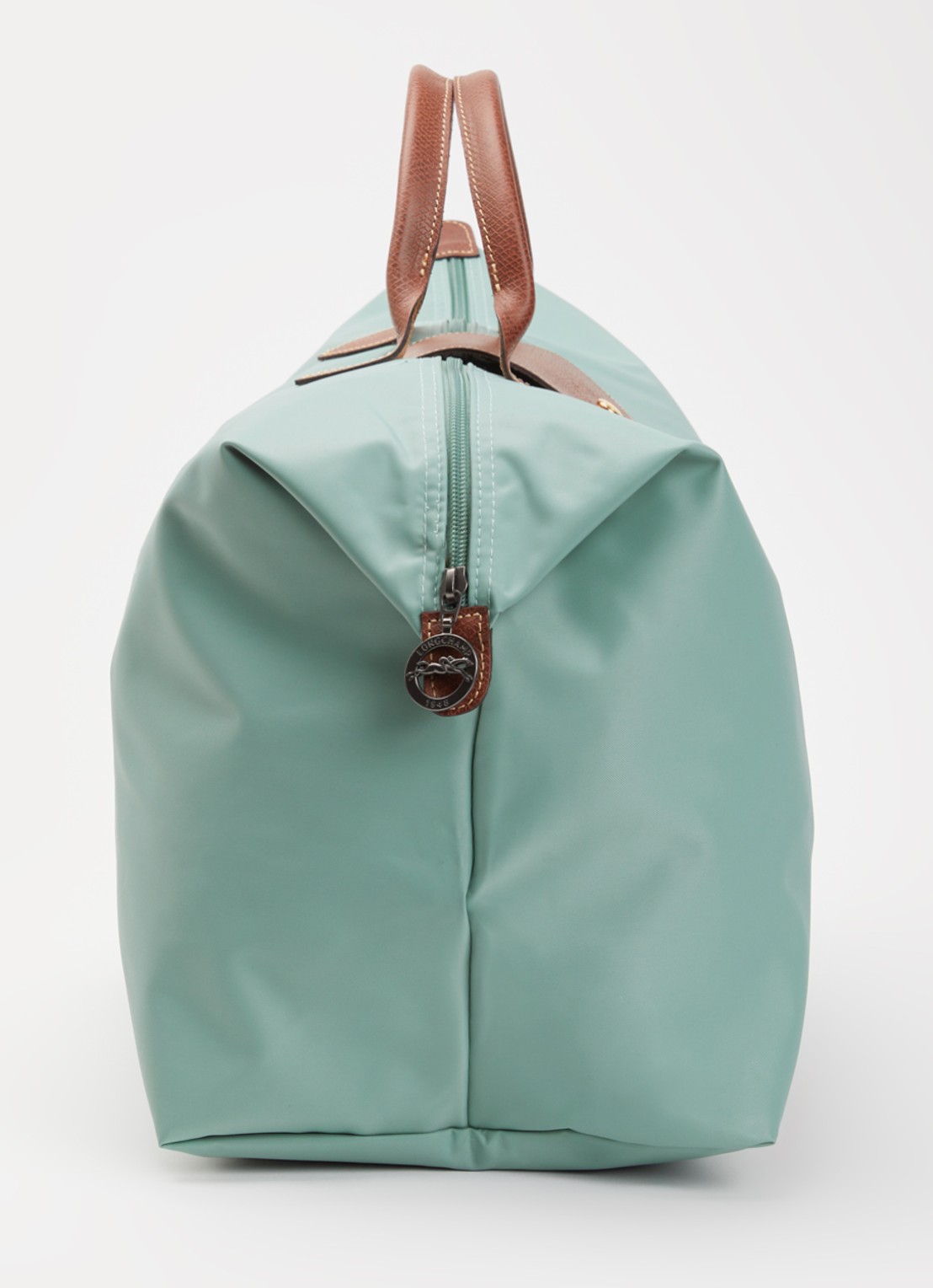 Longchamp Le Pliage Original reistas L met leren details - detail 4 mint