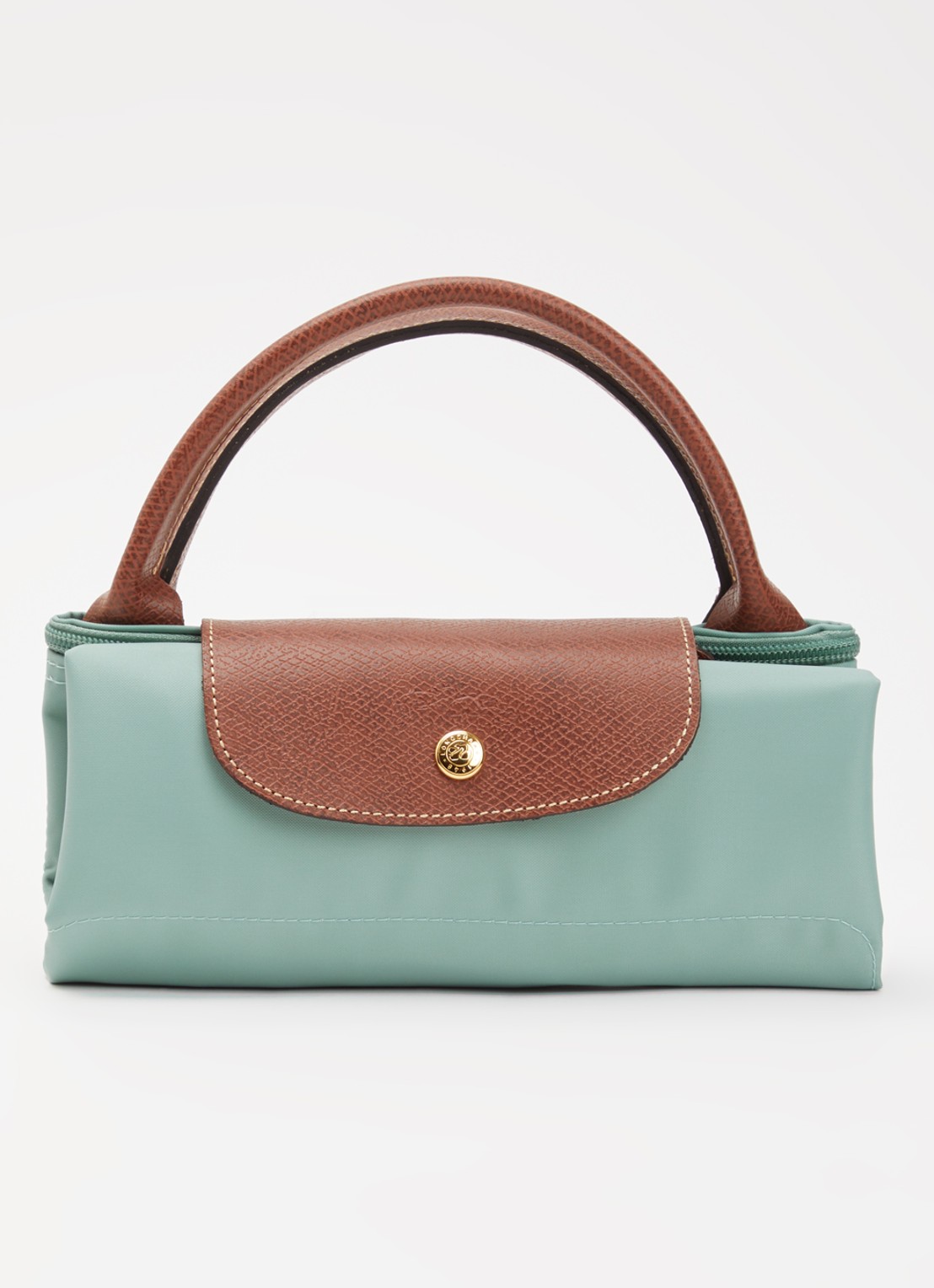 Longchamp Le Pliage Original reistas L met leren details - detail 5 mint