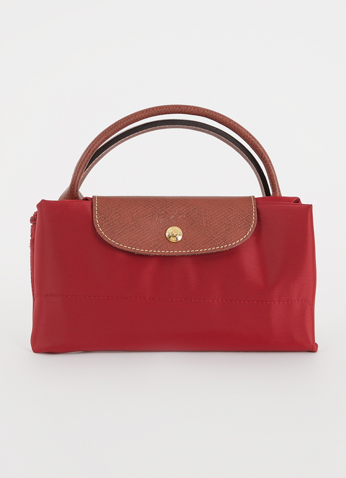 Longchamp Le Pliage Original reistas XL met leren details - detail 3 bordeauxrood