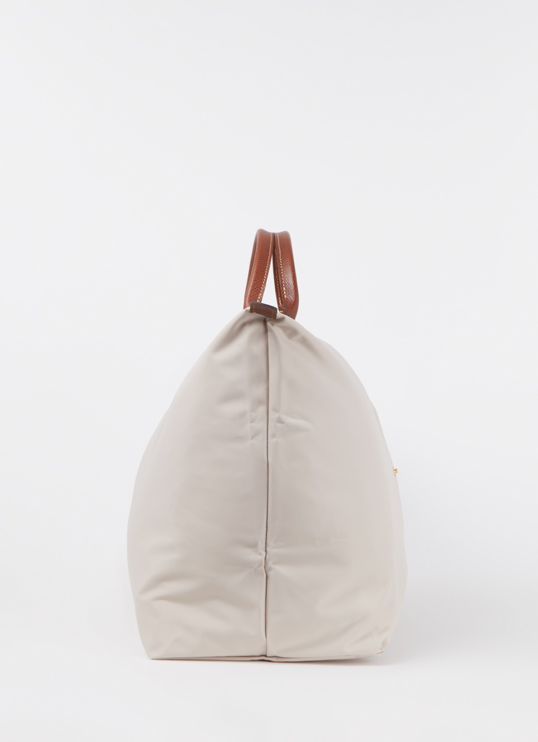 Longchamp Le Pliage Original reistas XL met leren details - detail 3 creme