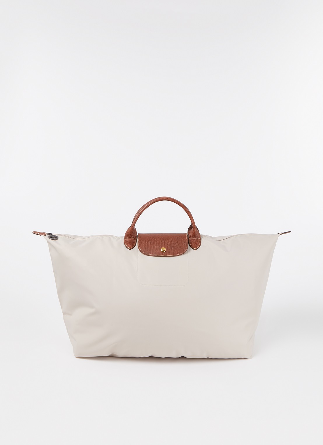 Longchamp Le Pliage Original reistas XL met leren details - voorkant 5 creme