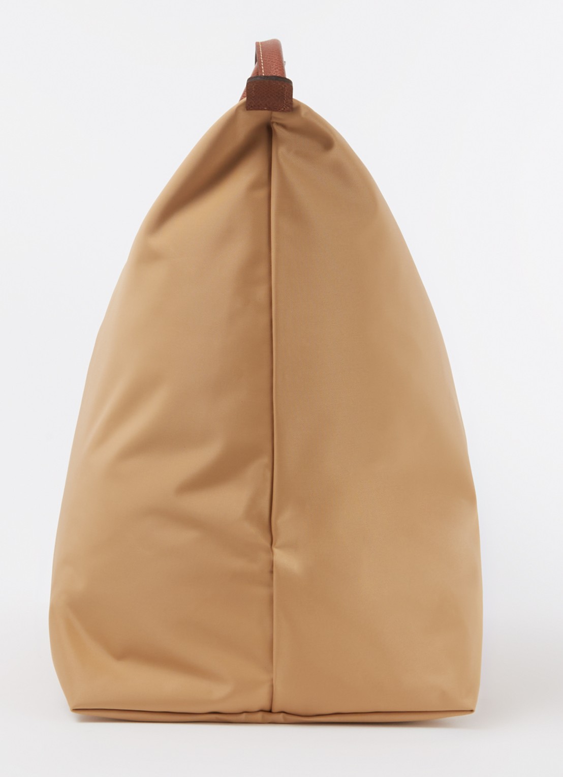 Longchamp Le Pliage Original reistas XL met leren details - detail 4 camel