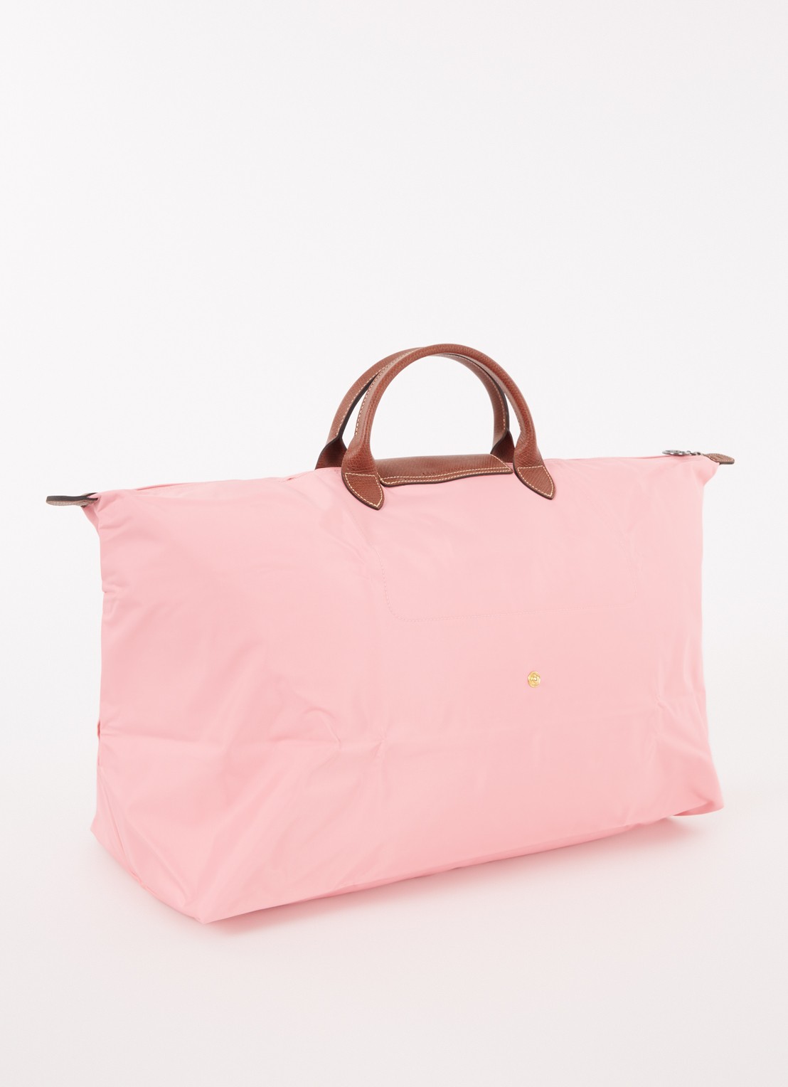 Longchamp Le Pliage Original reistas XL met leren details - achterkant 6 roze