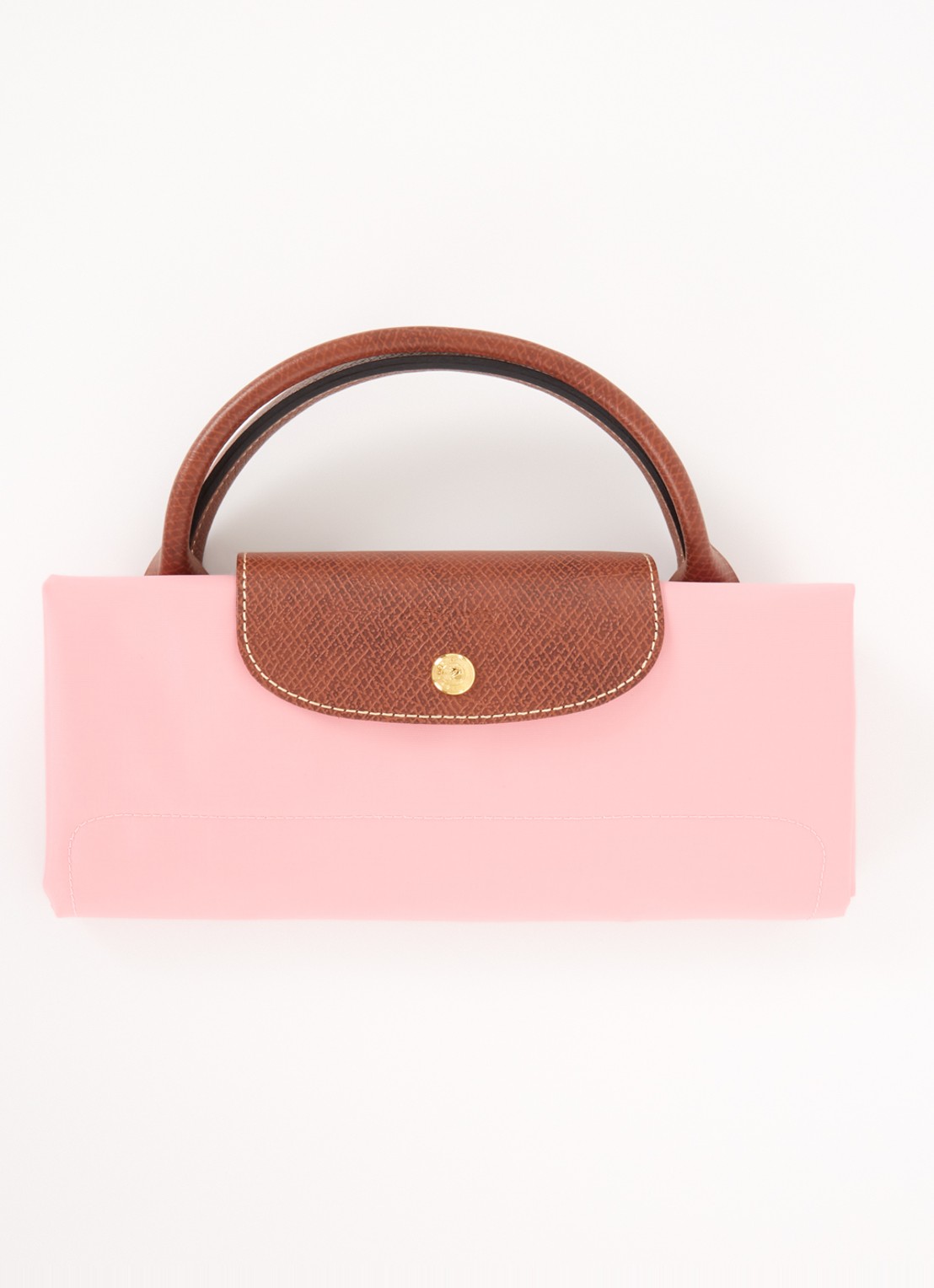 Longchamp Le Pliage Original reistas XL met leren details - detail 3 roze