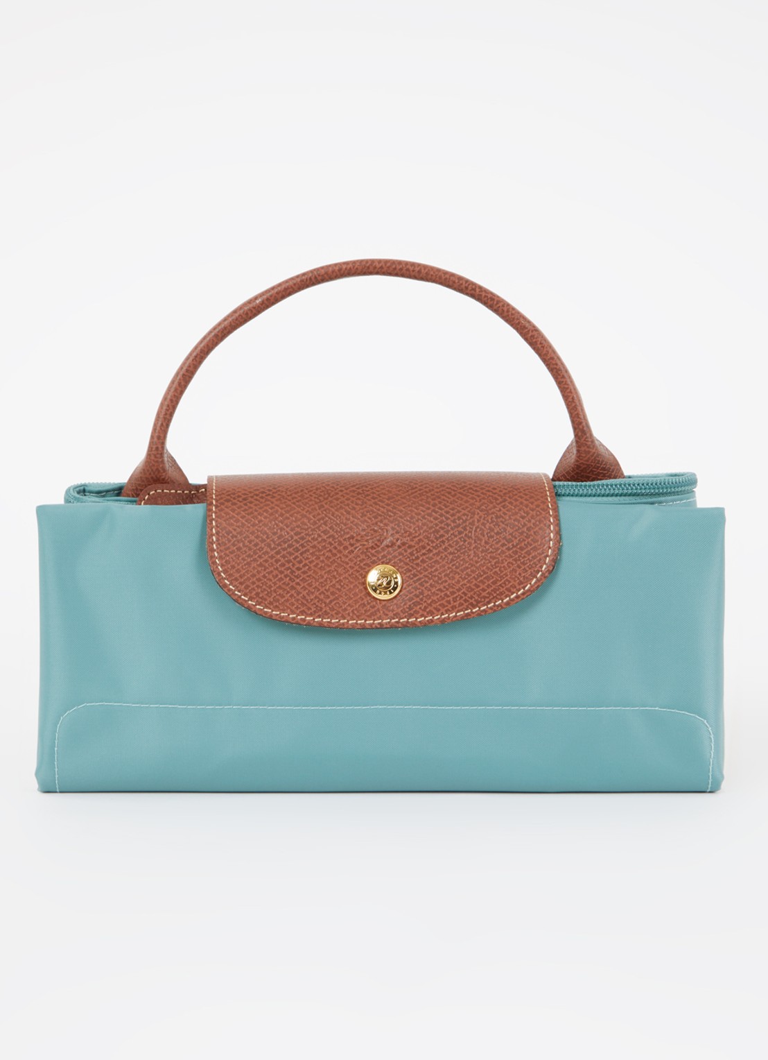 Longchamp Le Pliage Original reistas XL met leren details - detail 6 mint