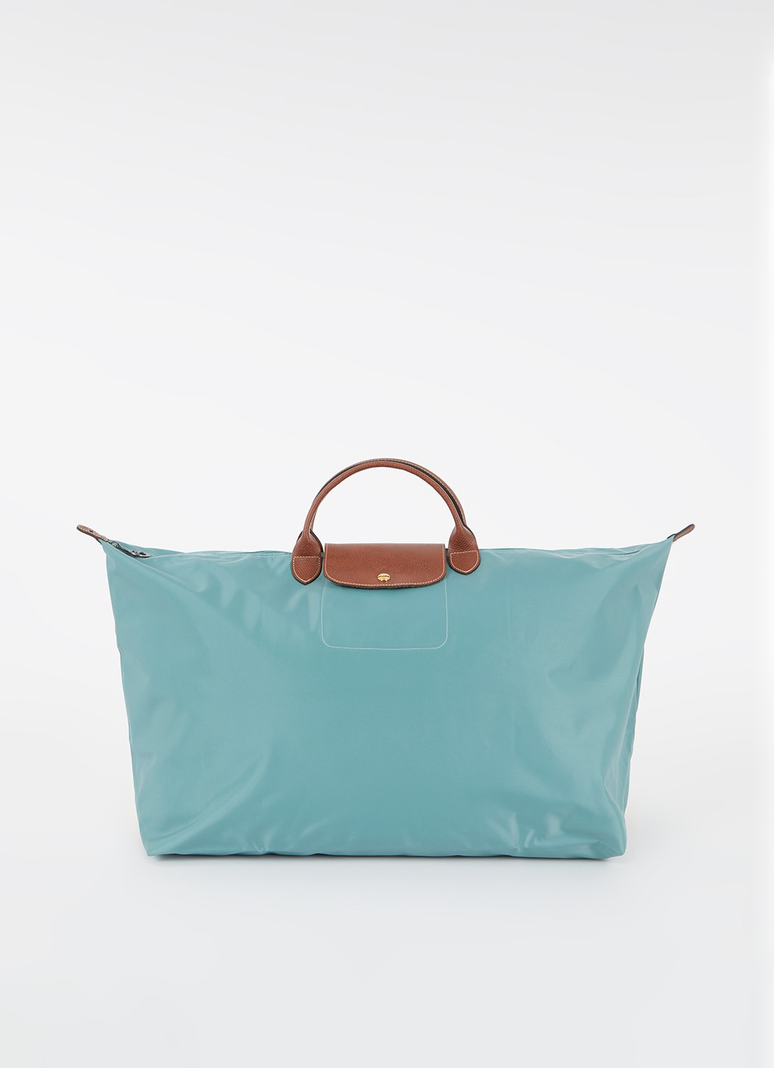 Longchamp Le Pliage Original reistas XL met leren details - voorkant mint