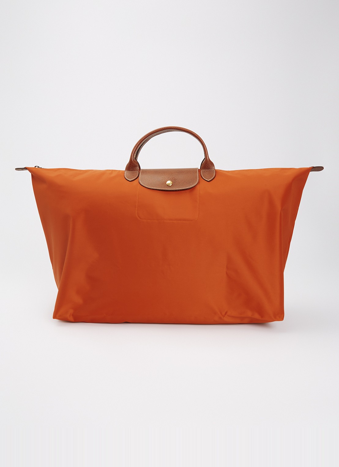 Longchamp Le Pliage Original reistas XL met leren details - voorkant 2 roodbruin
