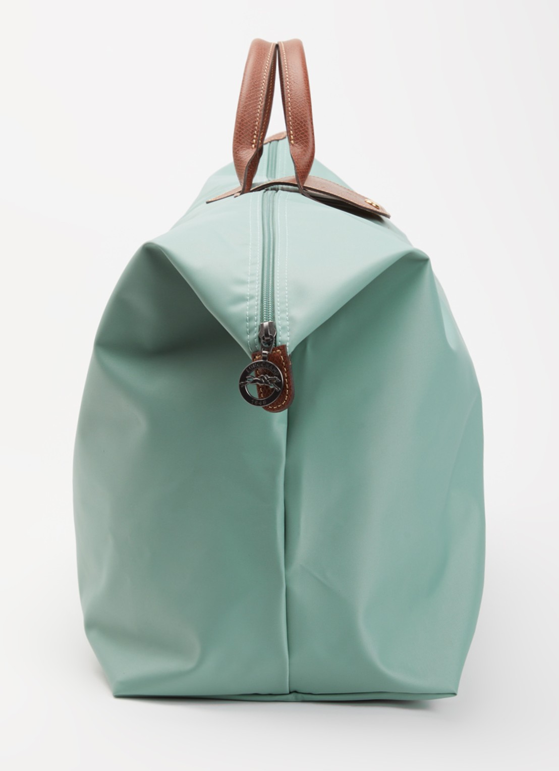 Longchamp Le Pliage Original reistas XL met leren details - detail 4 mint