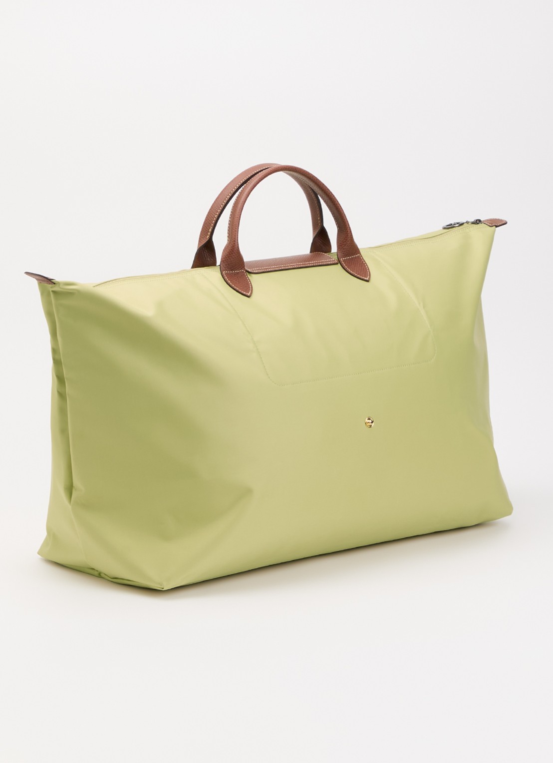 Longchamp Le Pliage Original reistas XL met leren details - achterkant 5 groen