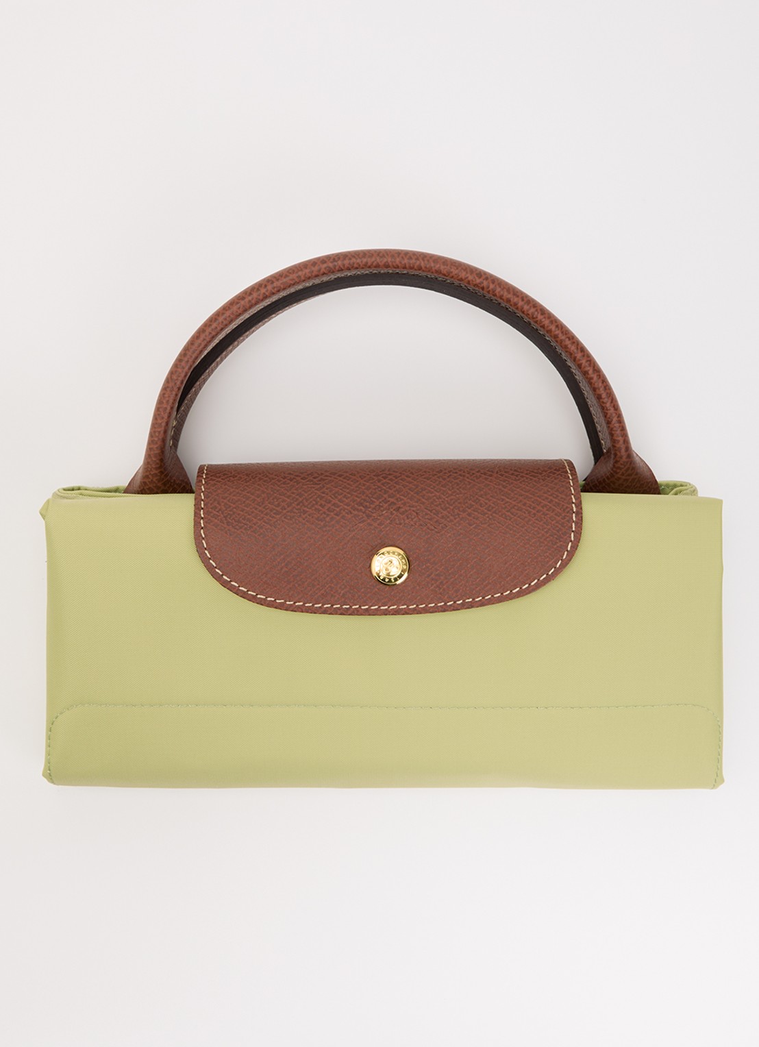 Longchamp Le Pliage Original reistas XL met leren details - detail 3 groen