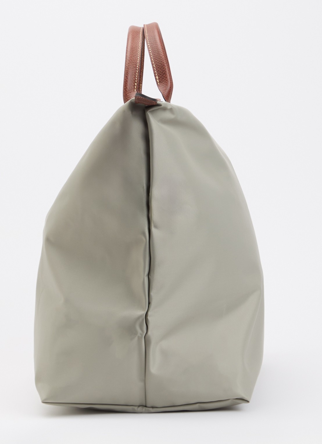 Longchamp Le Pliage Original reistas XL met leren details - detail 5 grijs