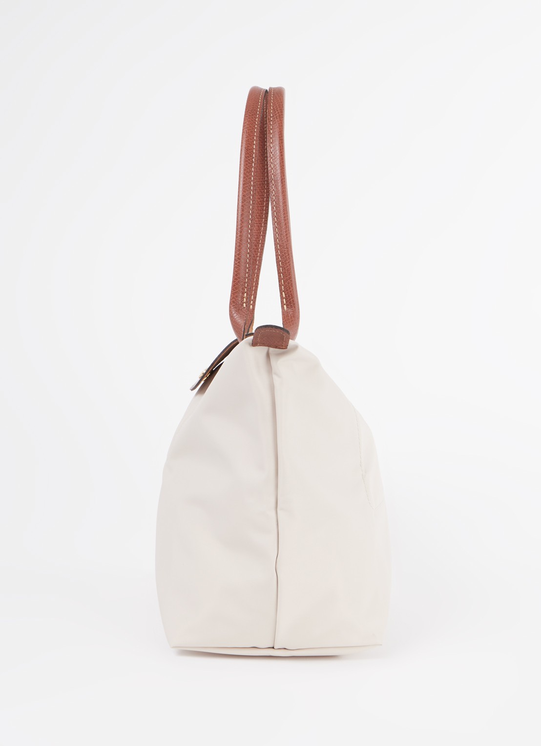 Longchamp Le Pliage Original schoudertas M met leren details - detail 5 creme